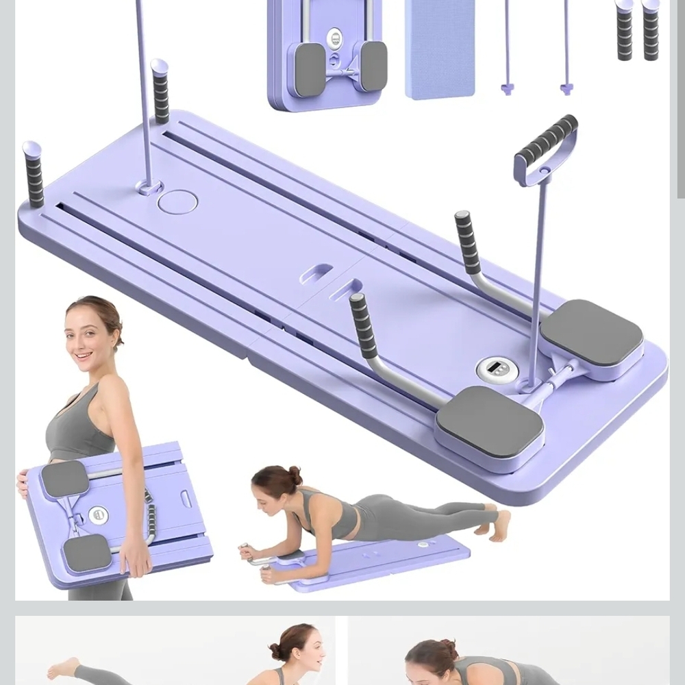 Pilates Board, Multifunctional Abdominal Board, Ab Core Trainer, Purple